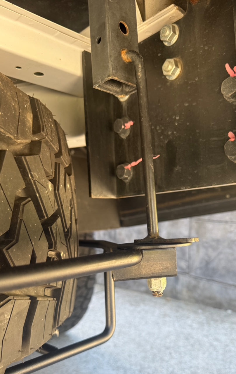 Oversized Spare Tire Basket for Mercedes Sprinter 3500 Cab & Chassis