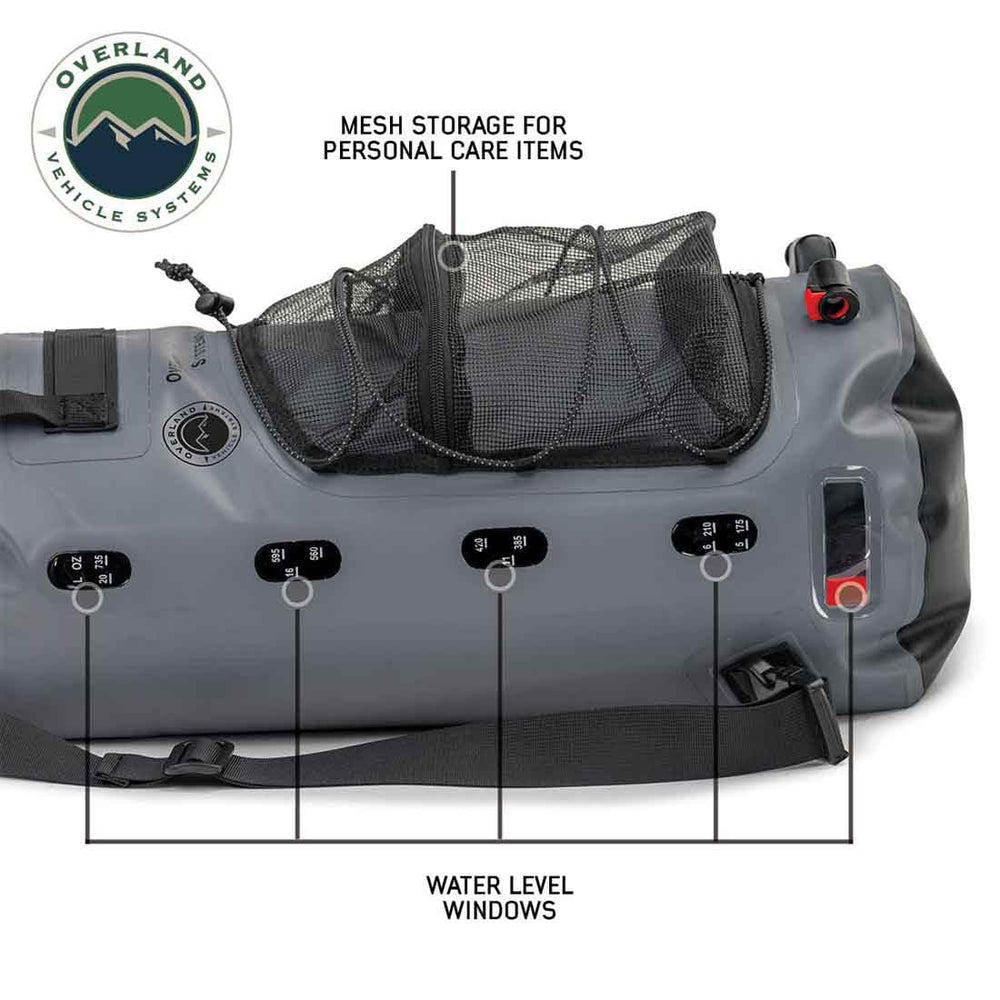 Portable Camp Shower - 23 QT, Nozzle & Accessories