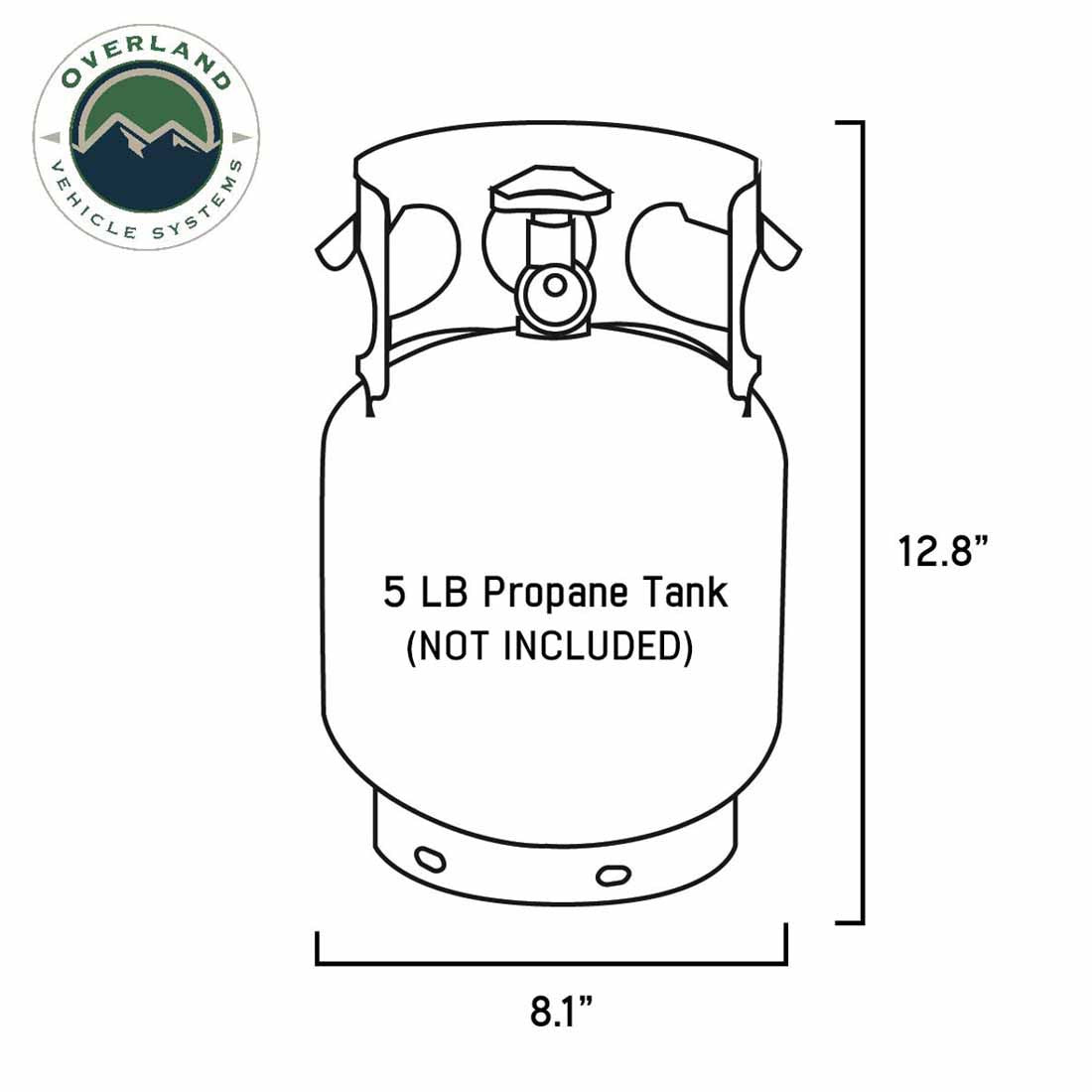 Propane Bag With Handle And Straps - #16 Waxed Canvas Dimensions