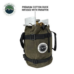 Propane Bag With Handle And Straps - #16 Waxed Canvas Material