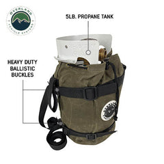 Propane Bag With Handle And Straps - #16 Waxed Canvas Material
