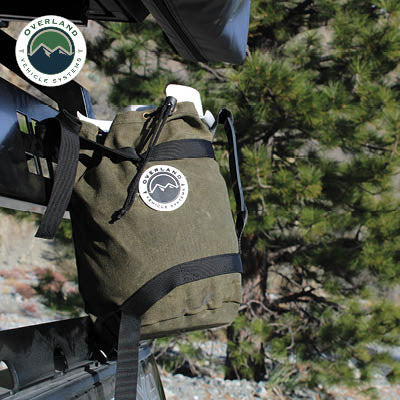 Propane Bag With Handle And Straps - #16 Waxed Canvas Lifestyle