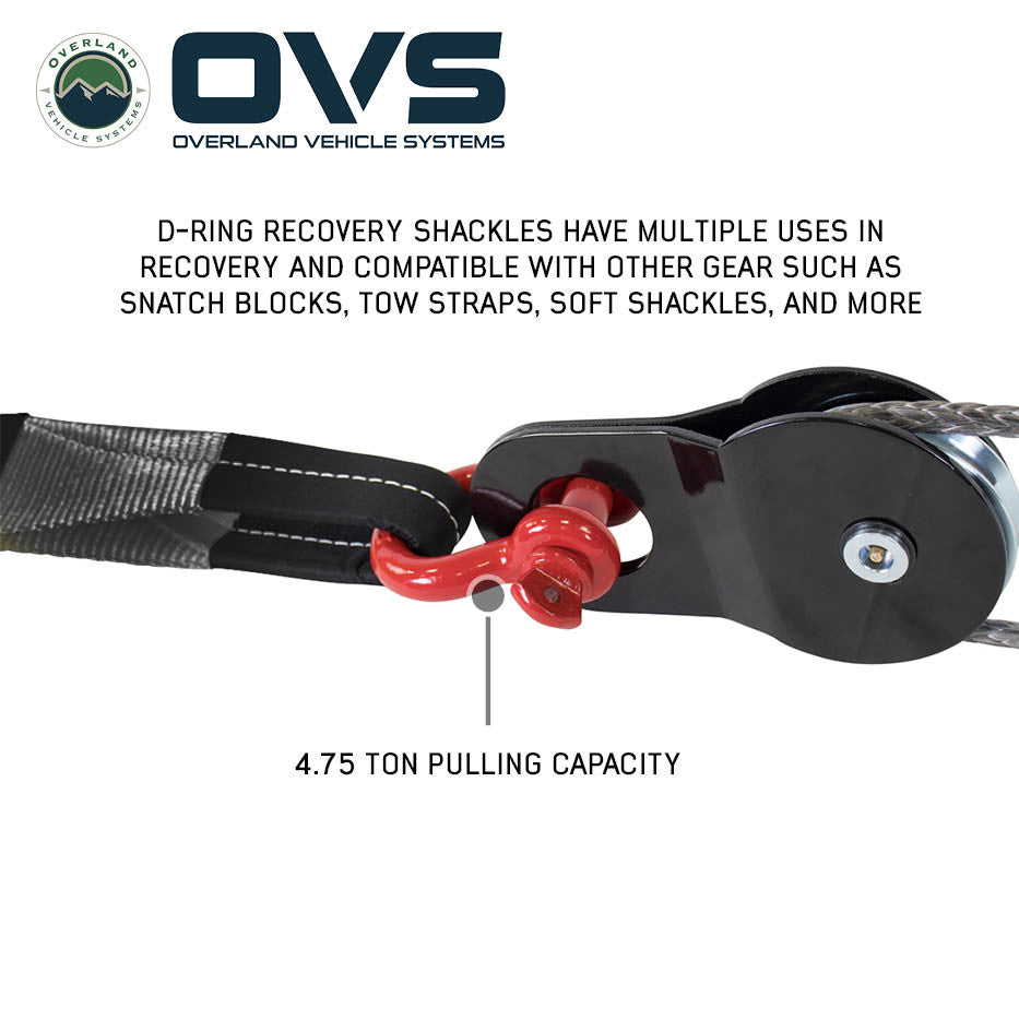 Recovery Shackle D-Ring 3/4" - 9,500 LBS Rated In Use