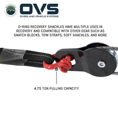 Recovery Shackle D-Ring 3/4" - 9,500 LBS Rated In Use