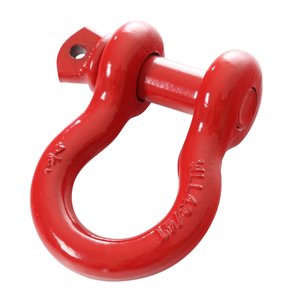 Recovery Shackle D-Ring 3/4" - 9,500 LBS Rated Red