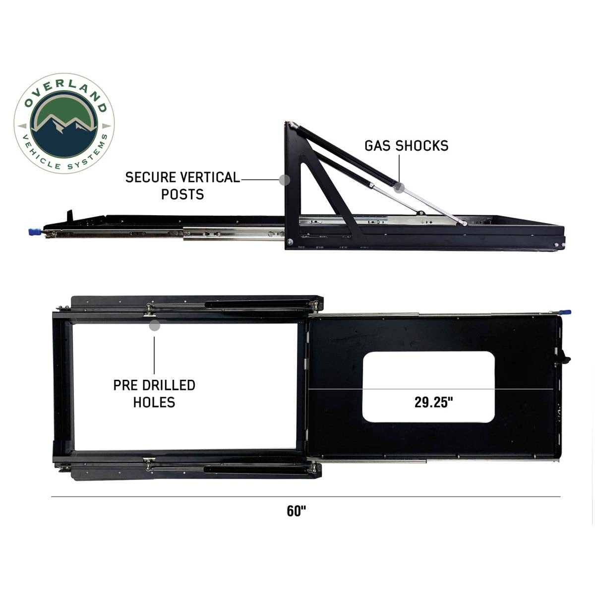 Small Refrigerator Slide & Tilt Tray – Fridge Mount Side