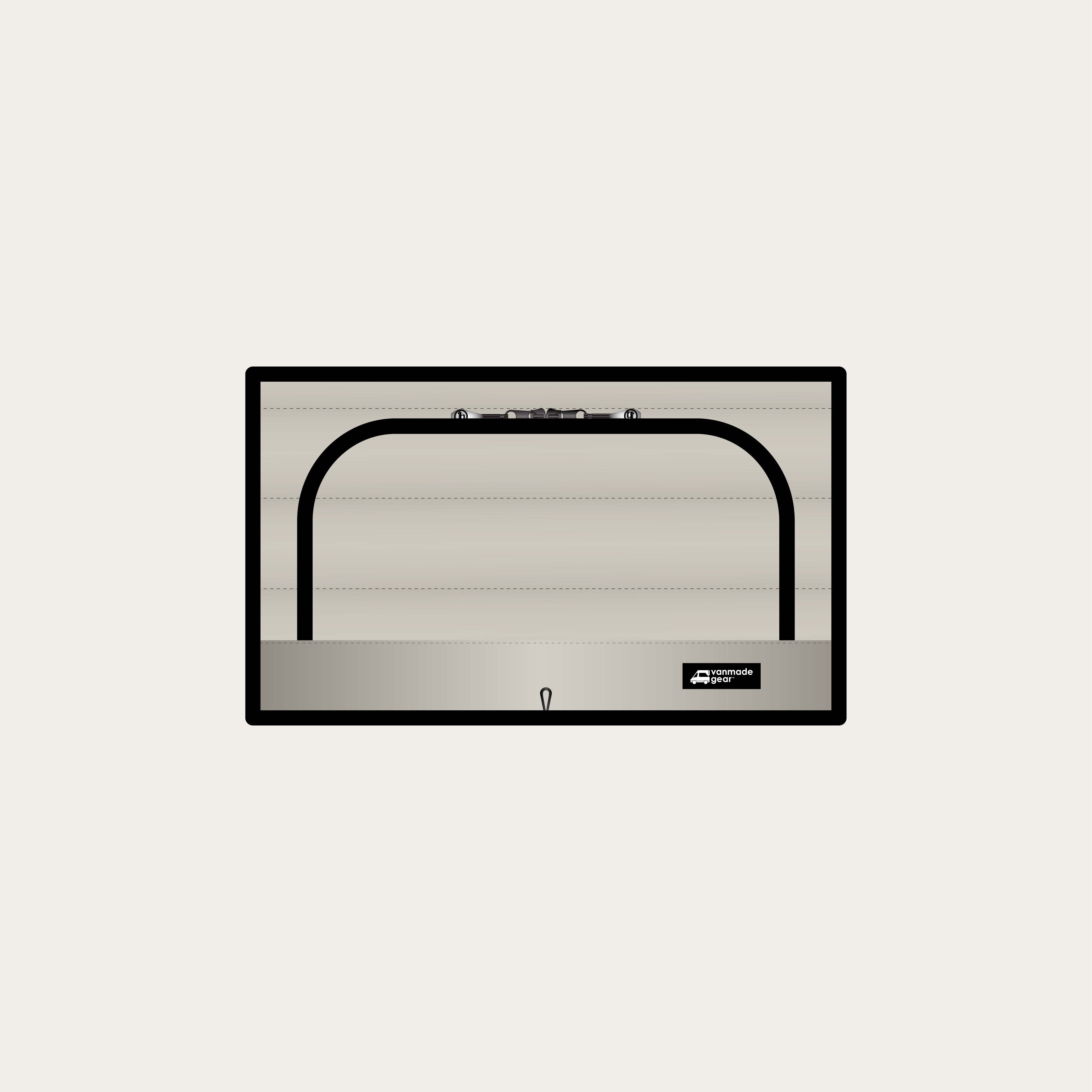 Tiffin GH1  - Bunk Window Zipper Shade