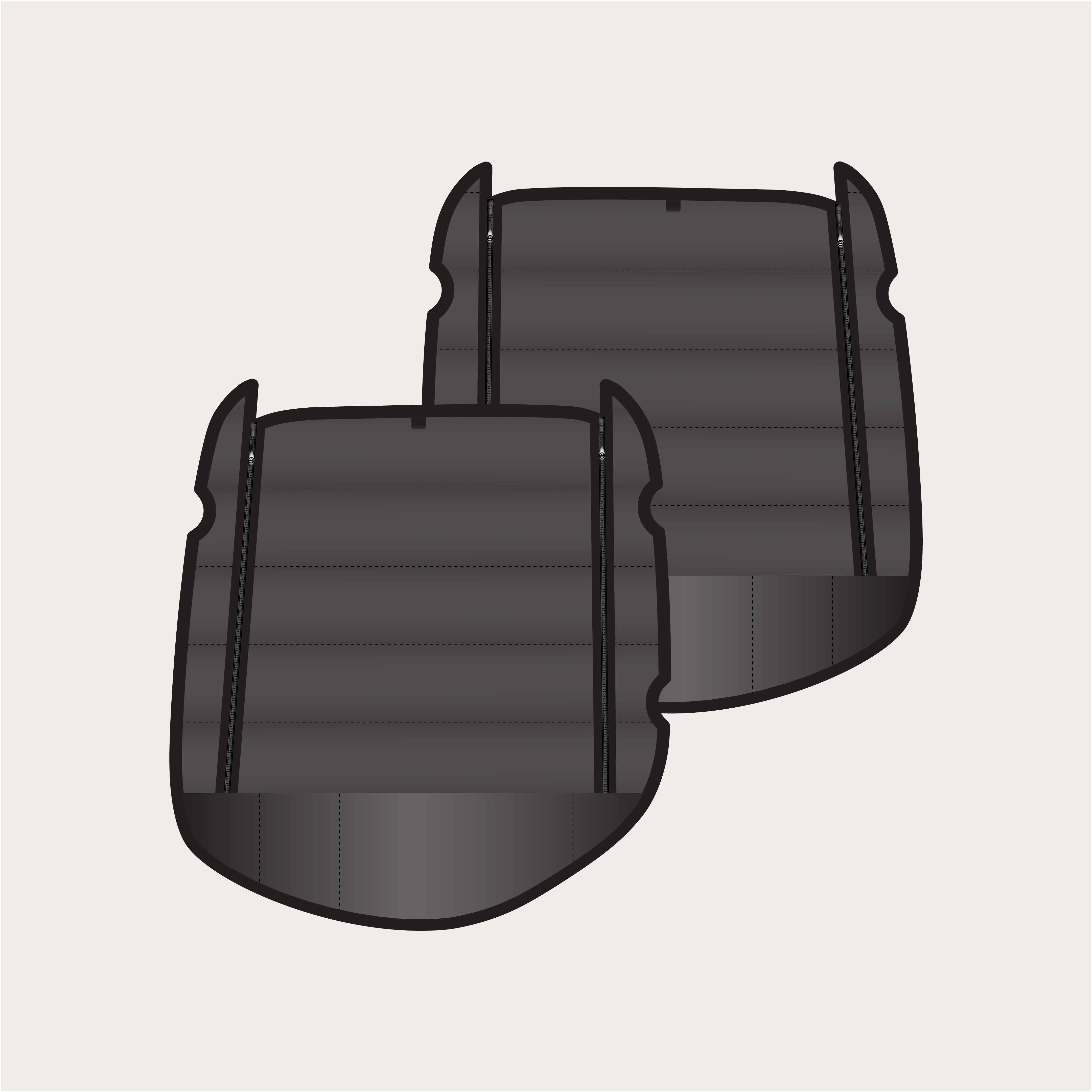Tiffin GH1 - Zippered Rear Doors (set)