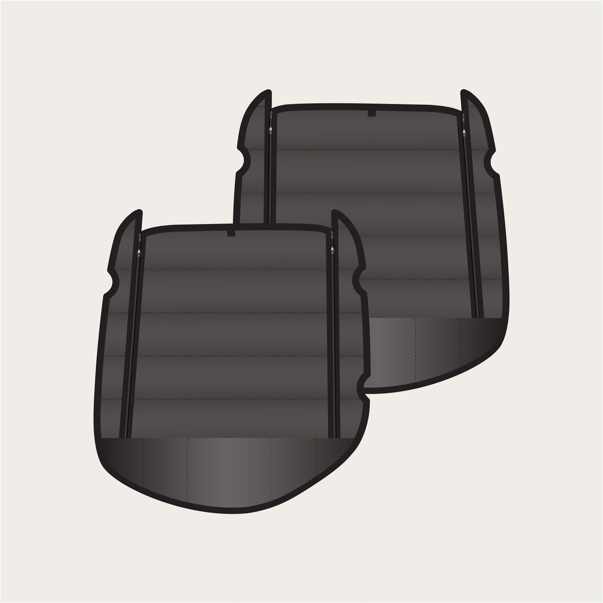 Tiffin GH1 - Zippered Rear Doors (set)
