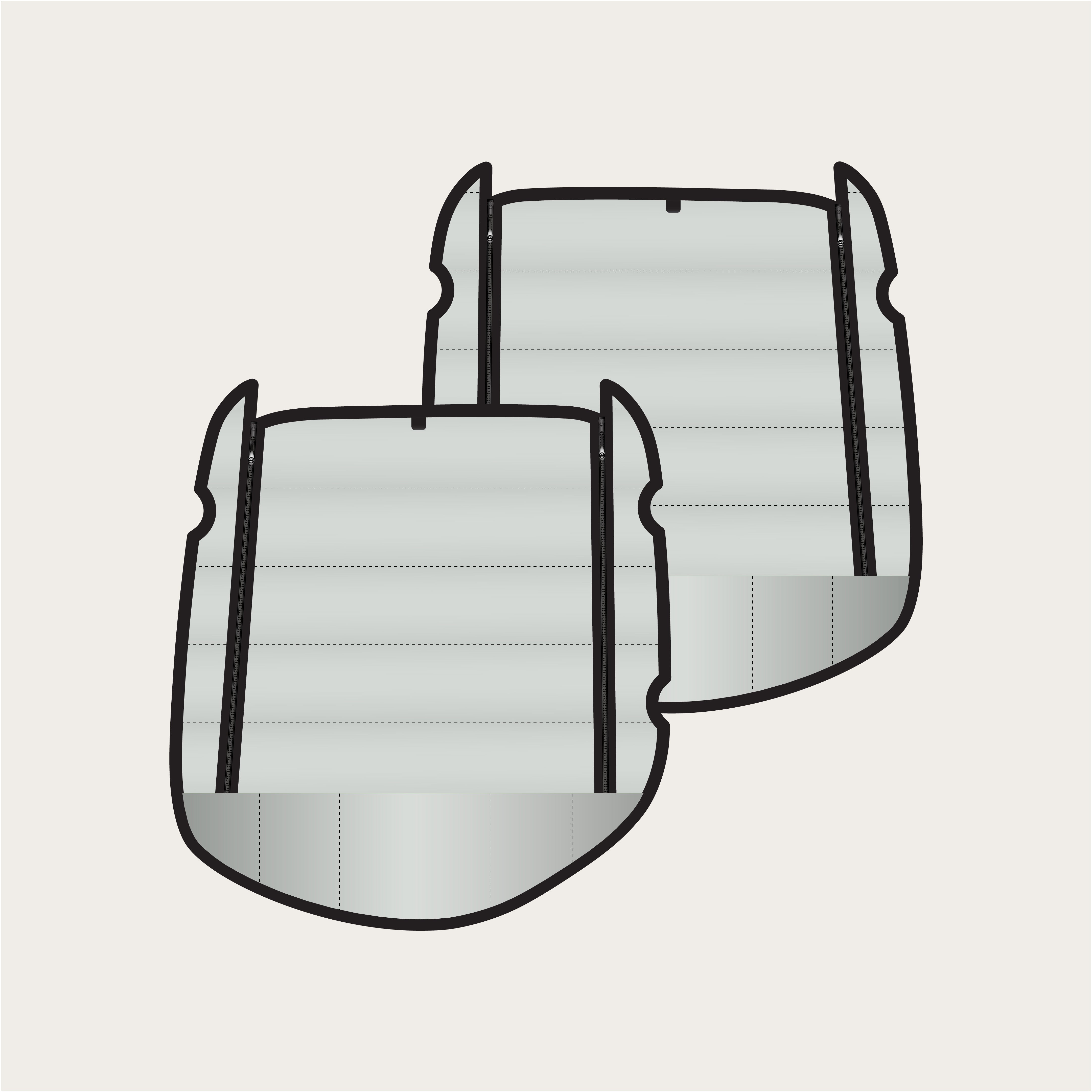 Tiffin GH1 - Zippered Rear Doors (set)