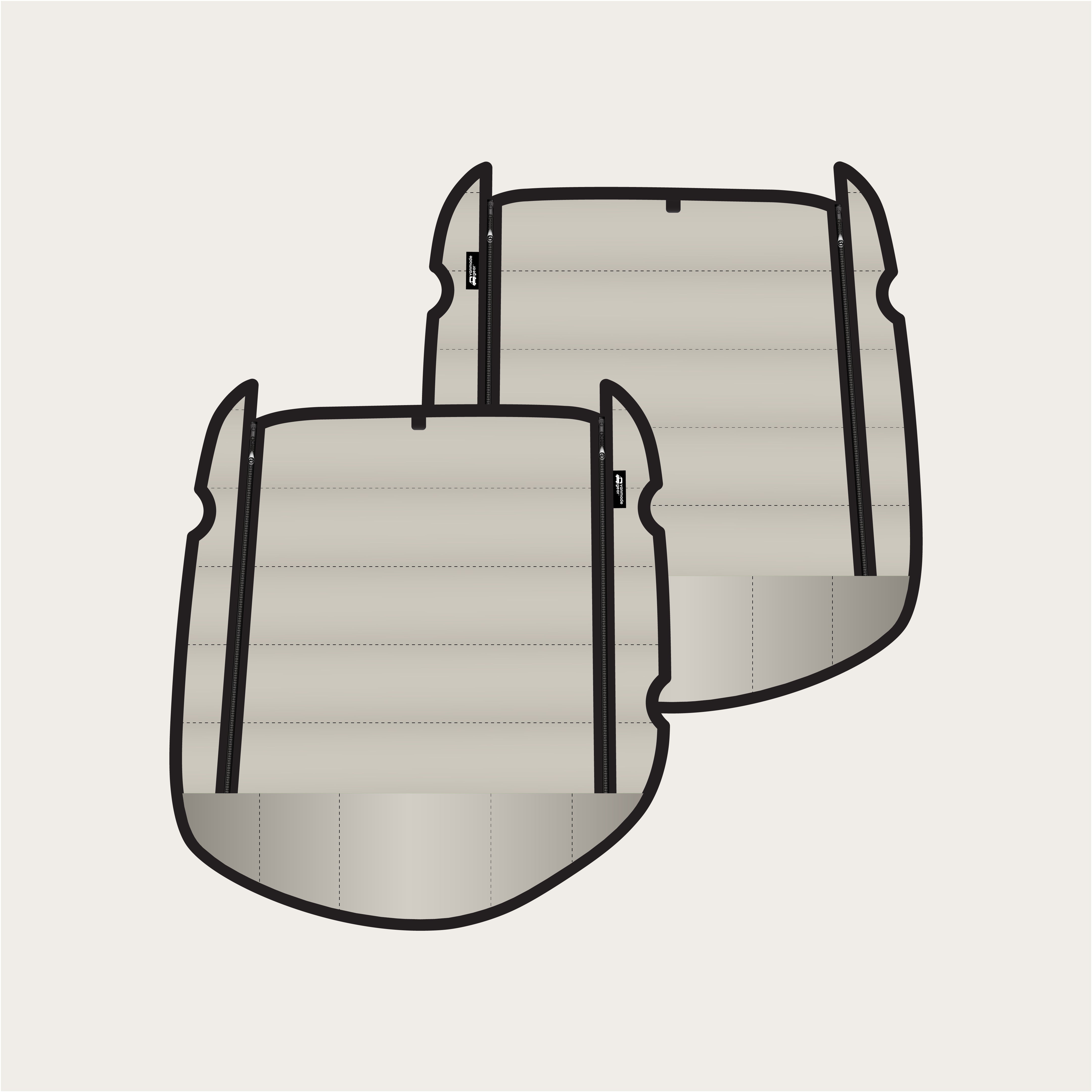 Tiffin GH1 - Zippered Rear Doors (set)