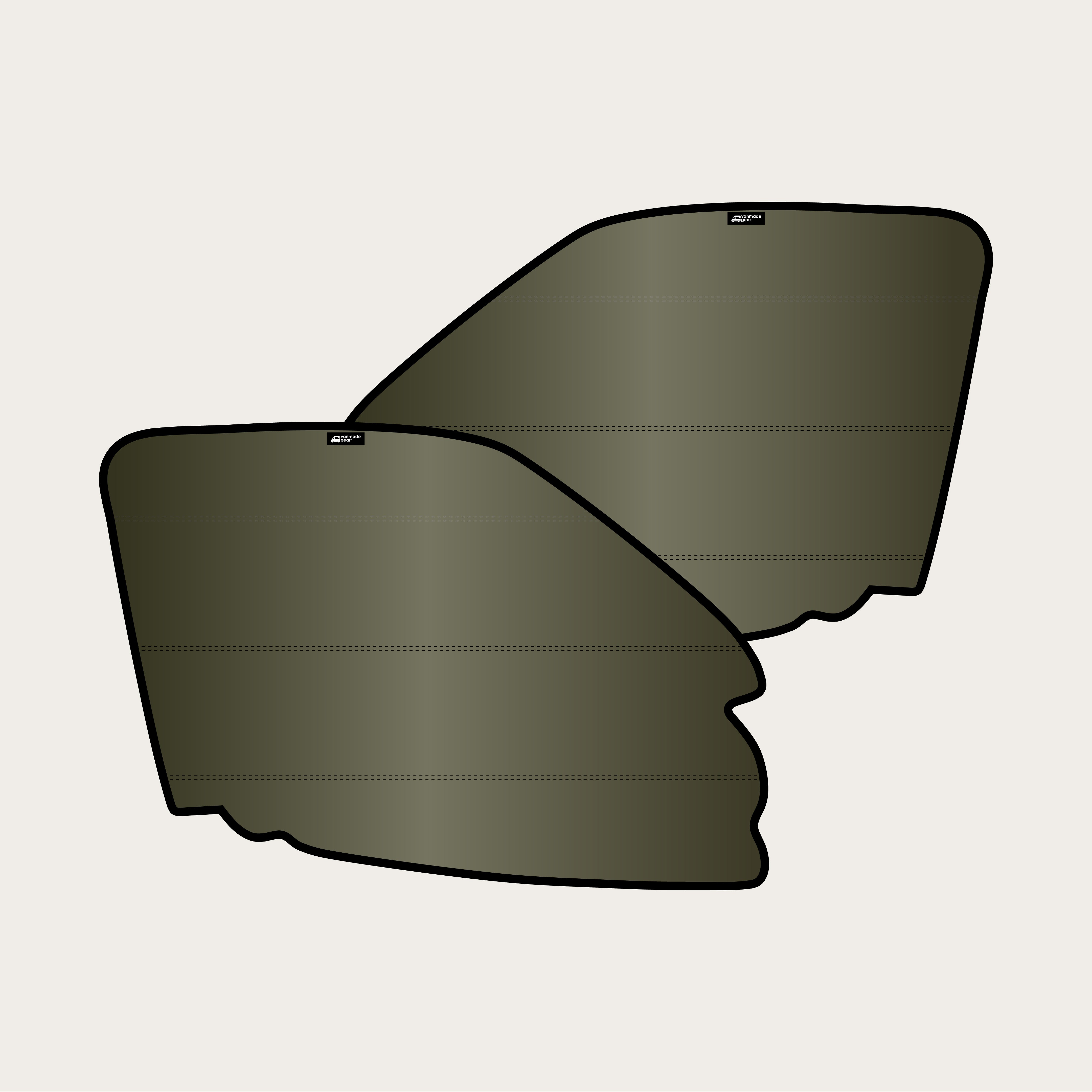Sprinter 2019+ - Storyteller Front Door Shades (set)