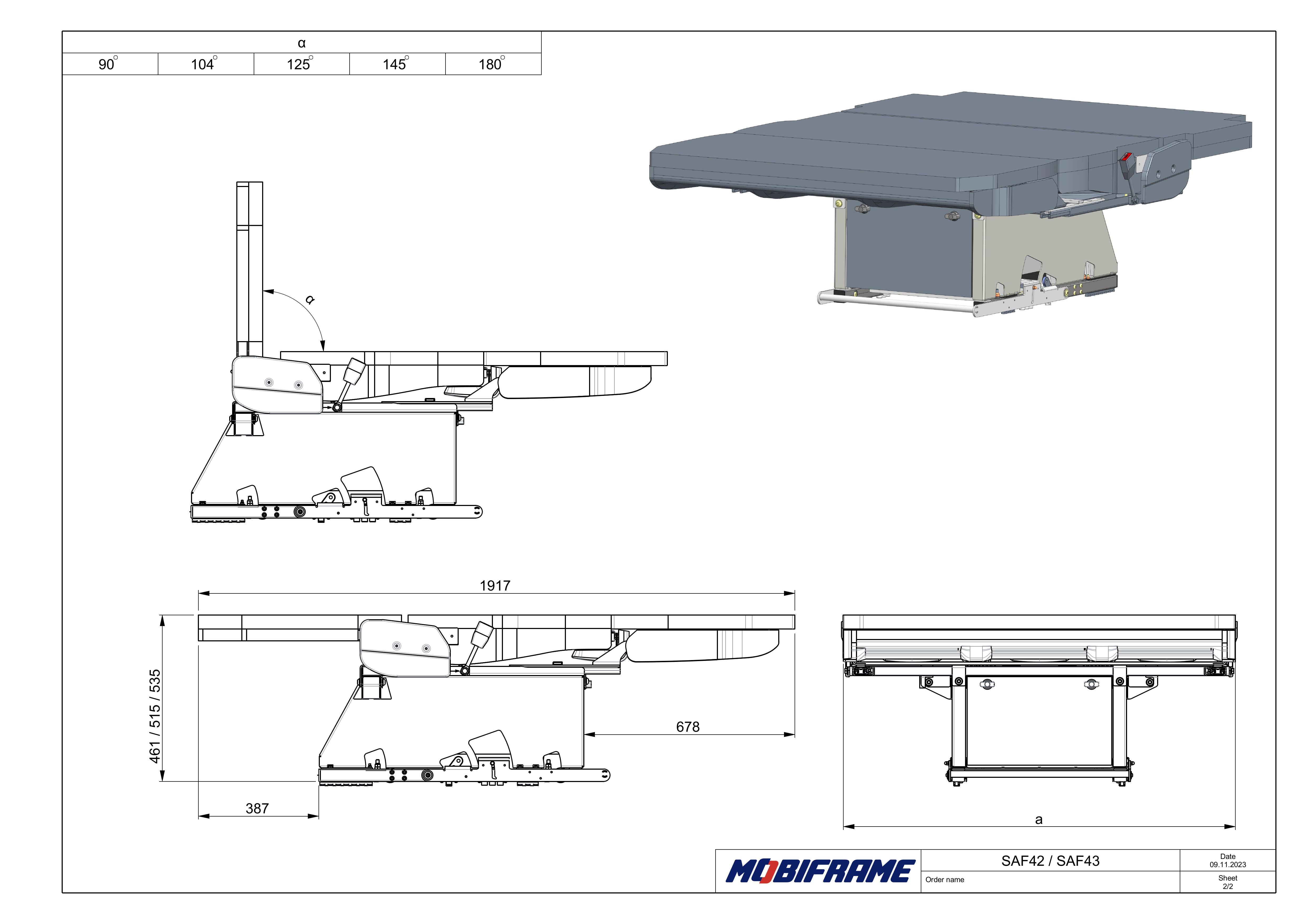 MobiFrame SAF42/43 Seat Bed | Van Conversion Bench Seat & Sleeping Platform