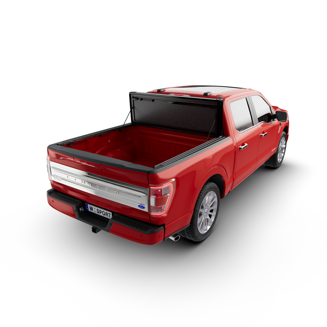 Worksport AL4 Flip-Up Tri-Fold Hard Tonneau Cover for Ford F-150