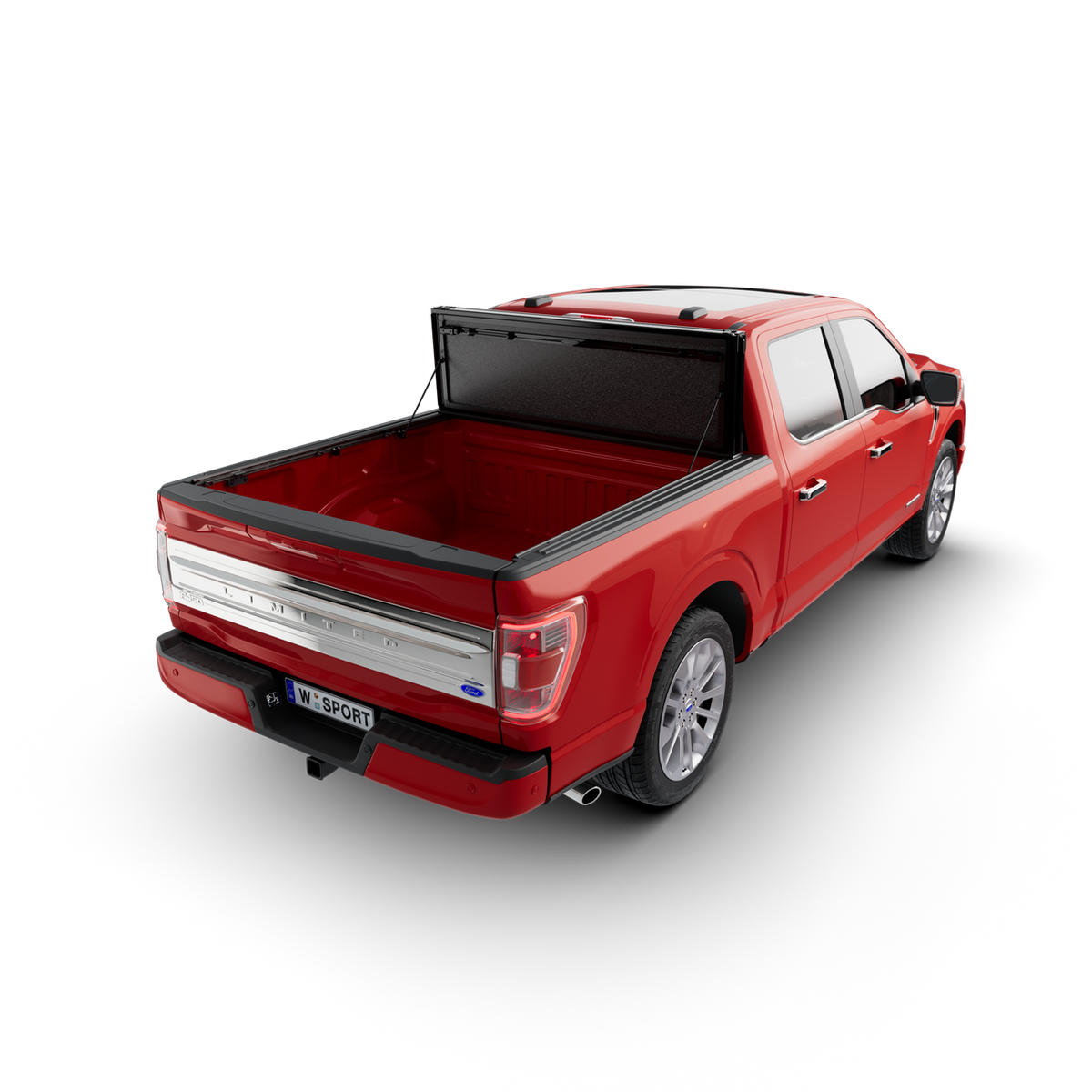 Worksport AL4 Flip-Up Tri-Fold Hard Tonneau Cover for Ford F-150
