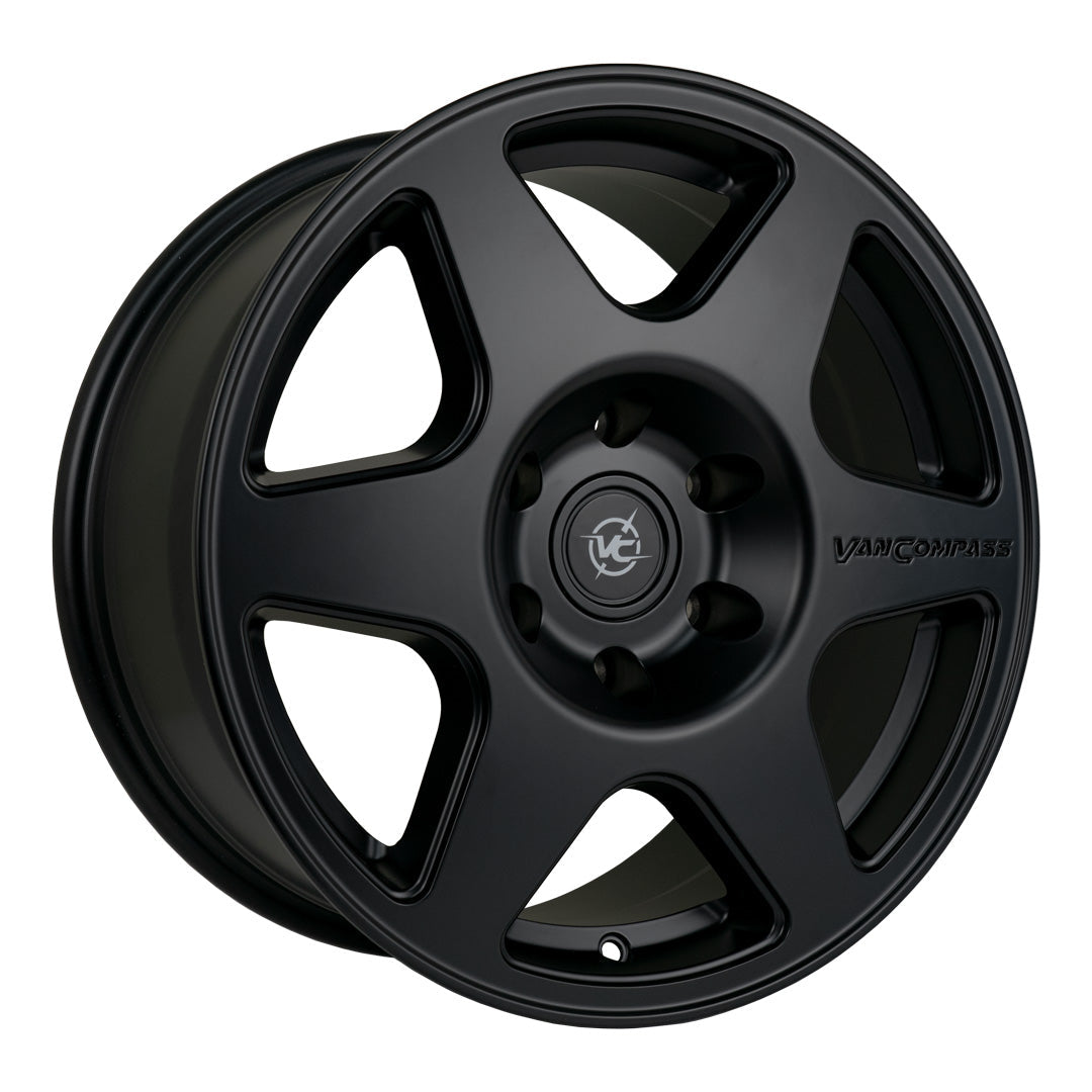 Van Compass SLICE 17x8 Wheel – Polished Machined | 4200 lb Load Rated Alloy Wheel for Sprinter (2007–Up)