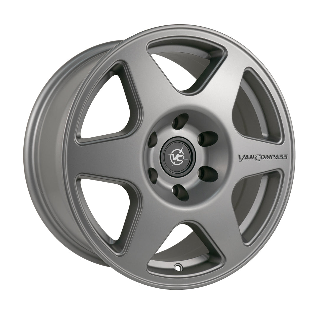 Van Compass SLICE 17x8 Wheel – Polished Machined | 4200 lb Load Rated Alloy Wheel for Sprinter (2007–Up)