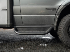 Side view of Winnebago Ekko Sprinter Side Steps showing easier step-up height