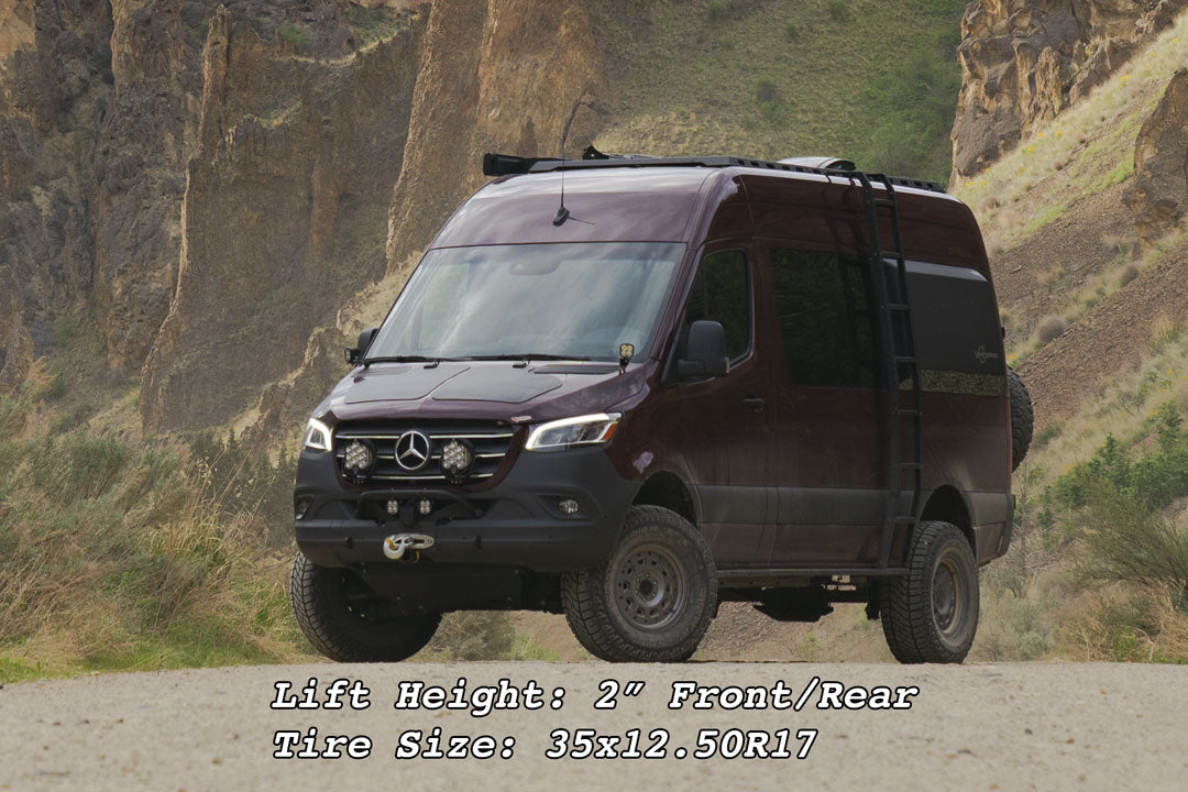 Van Compass Striker AWD 2" Lift Kit (Complete) for Mercedes Sprinter 2500 AWD (2023–Up, Single Rear Wheel)