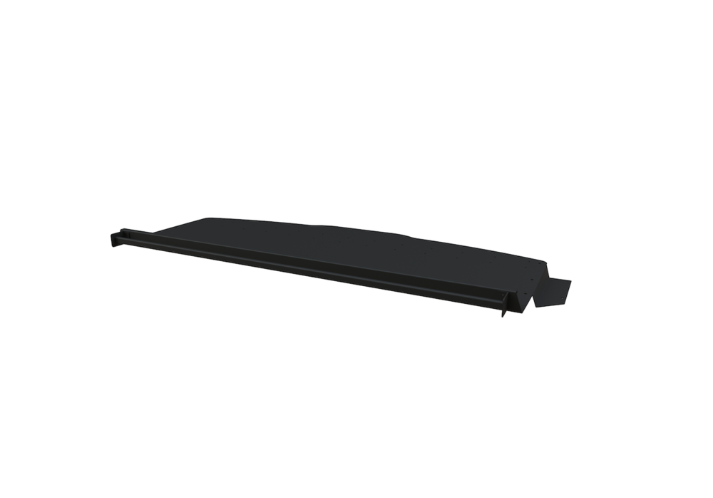 Van Wife Components Ford Transit Headliner Shelf with Curtain Rod – Powder Coated Aluminum