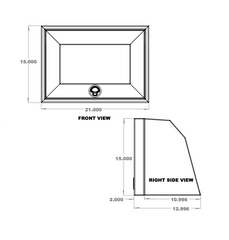 Van Wife Components 21" Upper Cabinet – Angled Powder Coated Aluminum Van Cabinet