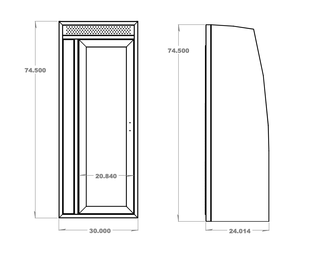 Van Wife Components 30" Aluminum Shower Stall – Powder Coated Overland Van Shower