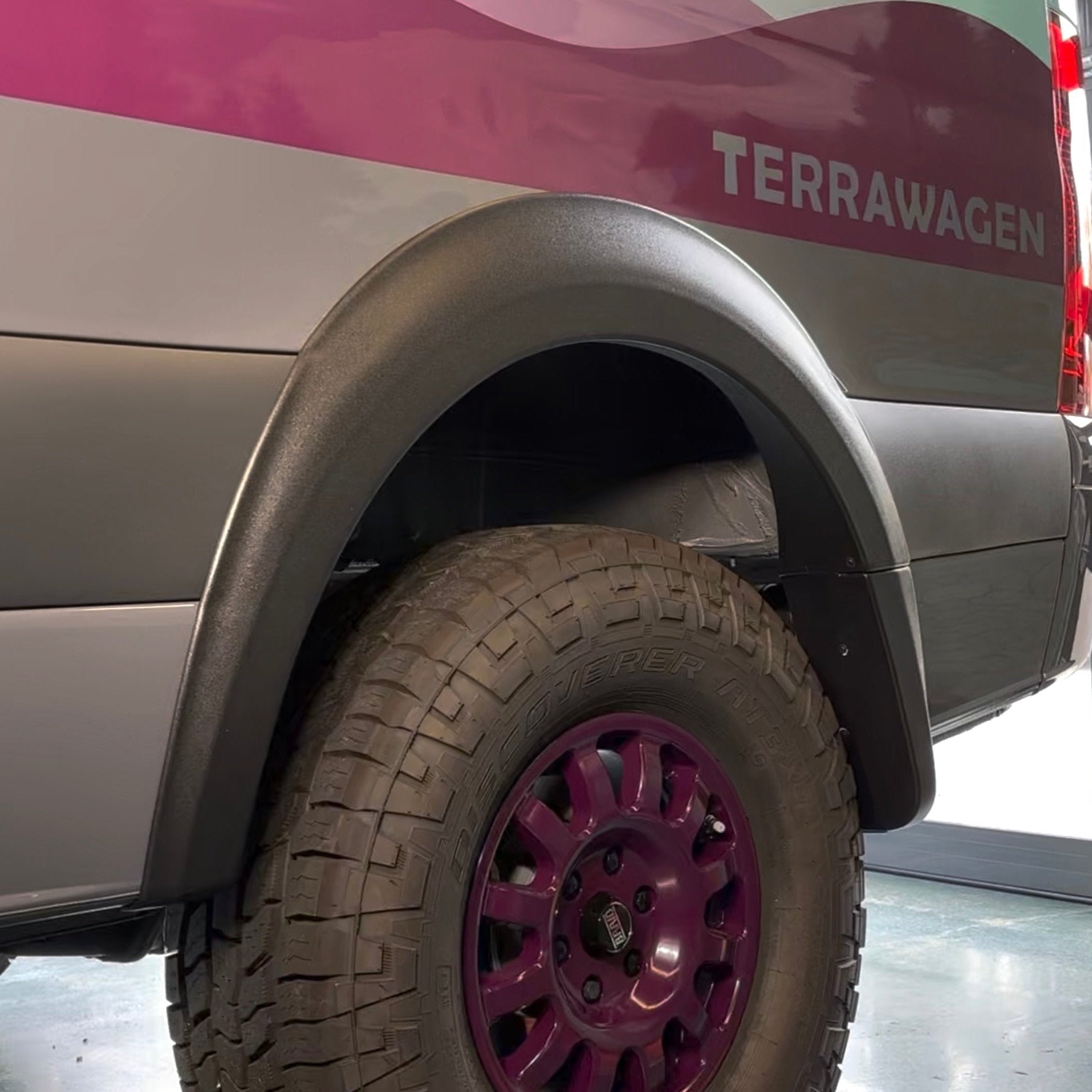 Terrawagen Desert Defender Classic Fender Flares – Rounded Rear Arch for 2019–2025 Mercedes Sprinter