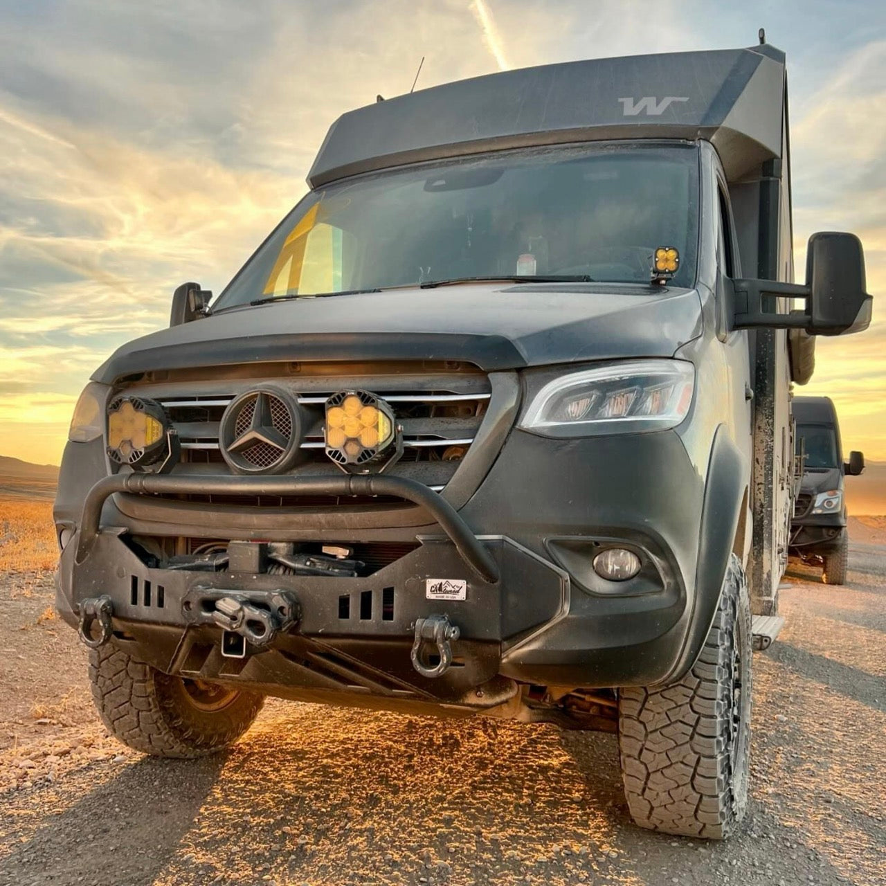 Aero Hood Spoiler for Mercedes Sprinter 907 (2019–2026+) – Hood Paint Protection & Debris Deflector