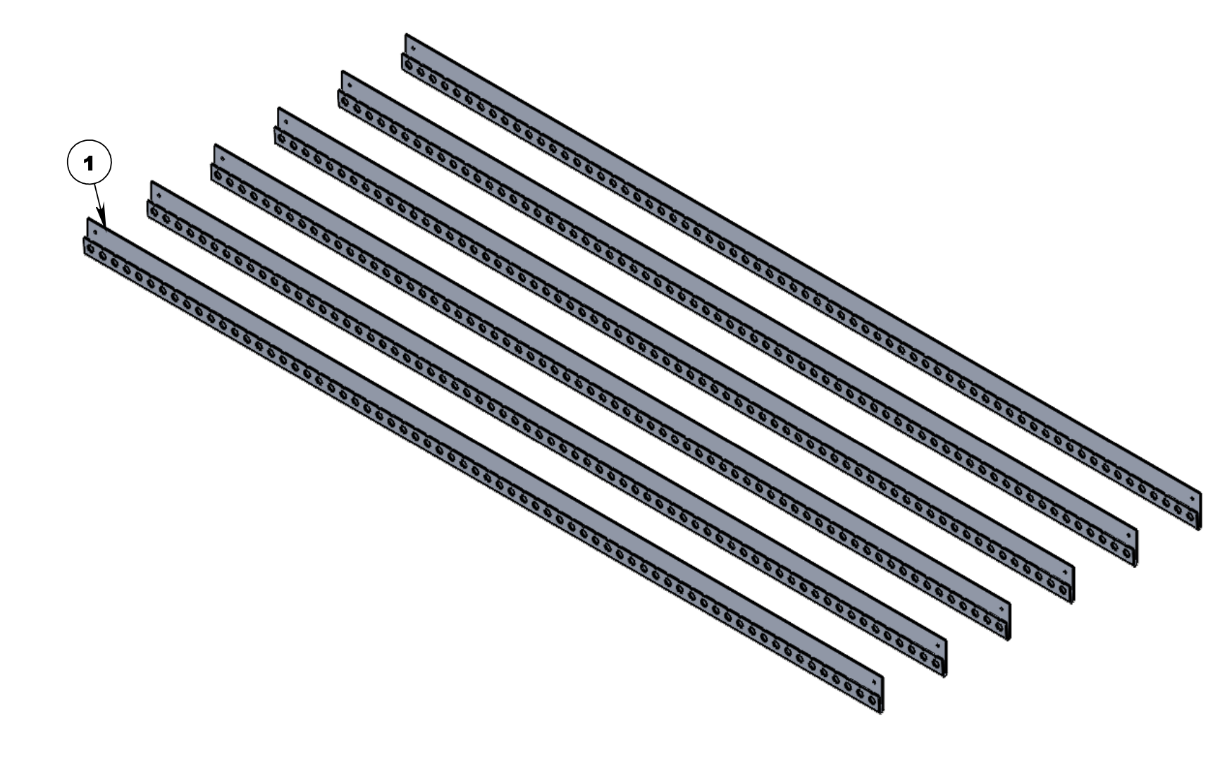 Van Wife Components 6-Piece Pre-Drilled J-Channel Kit – Bed System Mounting Rails