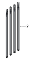 Van Wife Components Table Legs for Bed System – 4-Piece Set for Convertible Table Setup