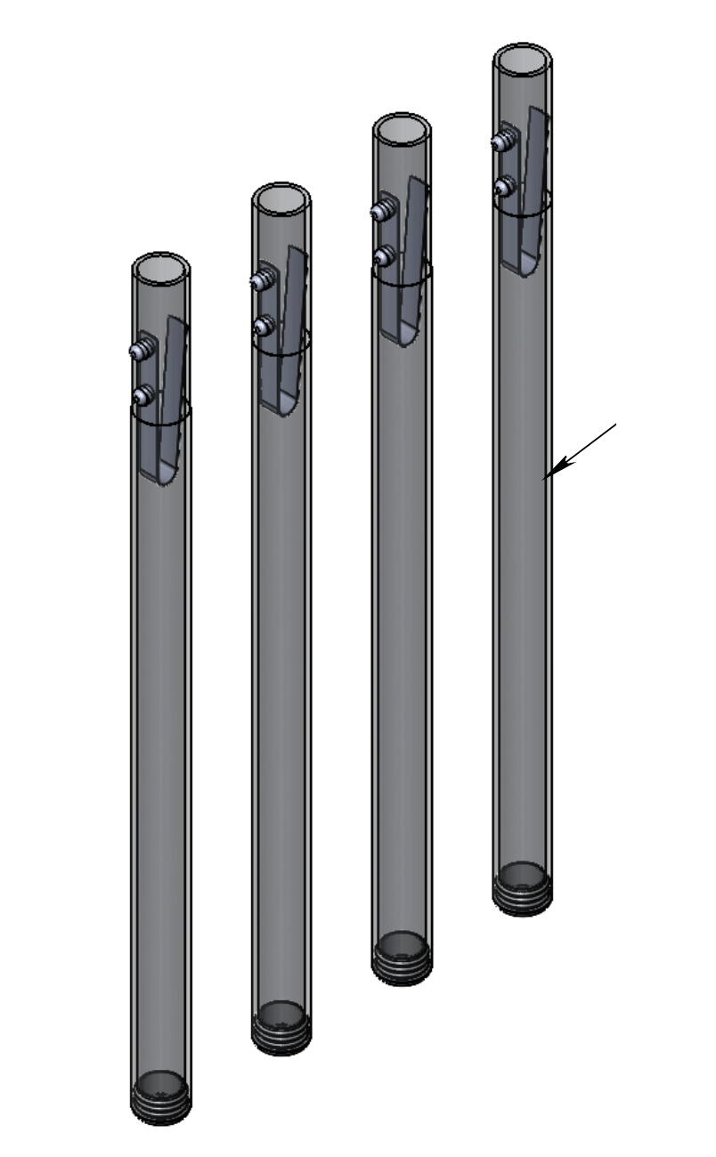 Van Wife Components Bench Legs for Bed System – 4-Piece Set for Convertible Seating