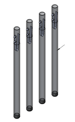 Van Wife Components Bench Legs for Bed System – 4-Piece Set for Convertible Seating