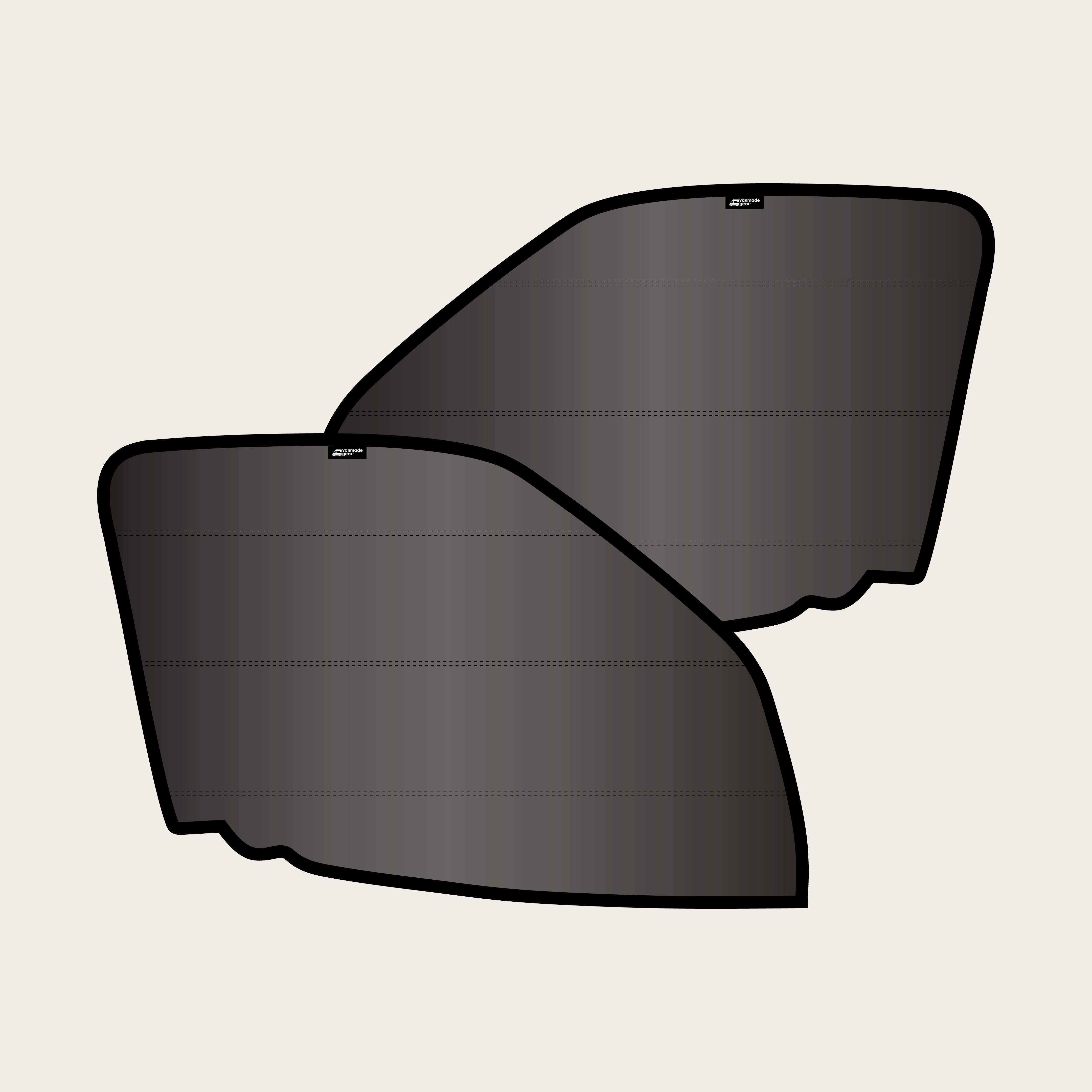 Sprinter 2019+ - Front Door Shades (set)