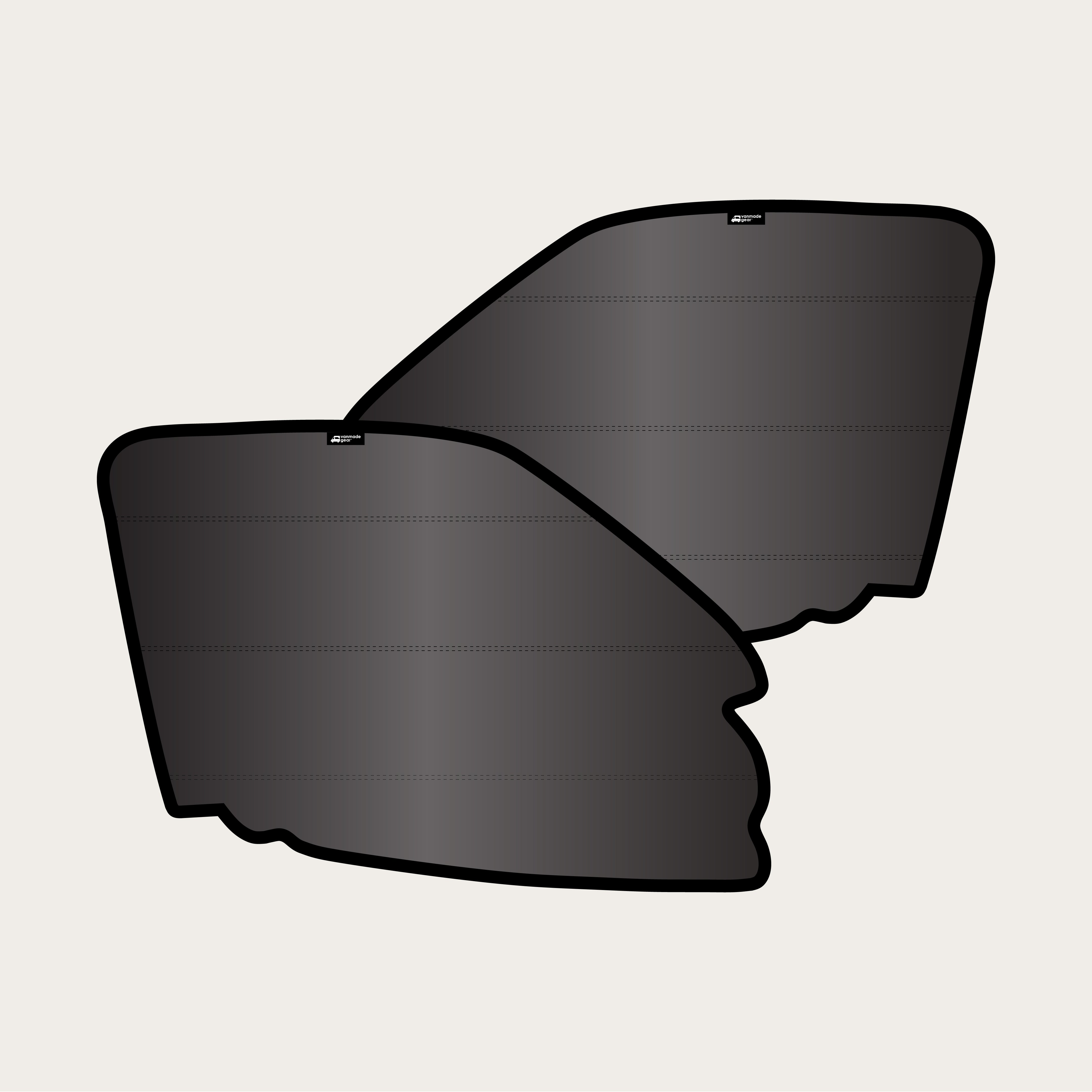 Sprinter 2019+ - Storyteller Front Door Shades (set)