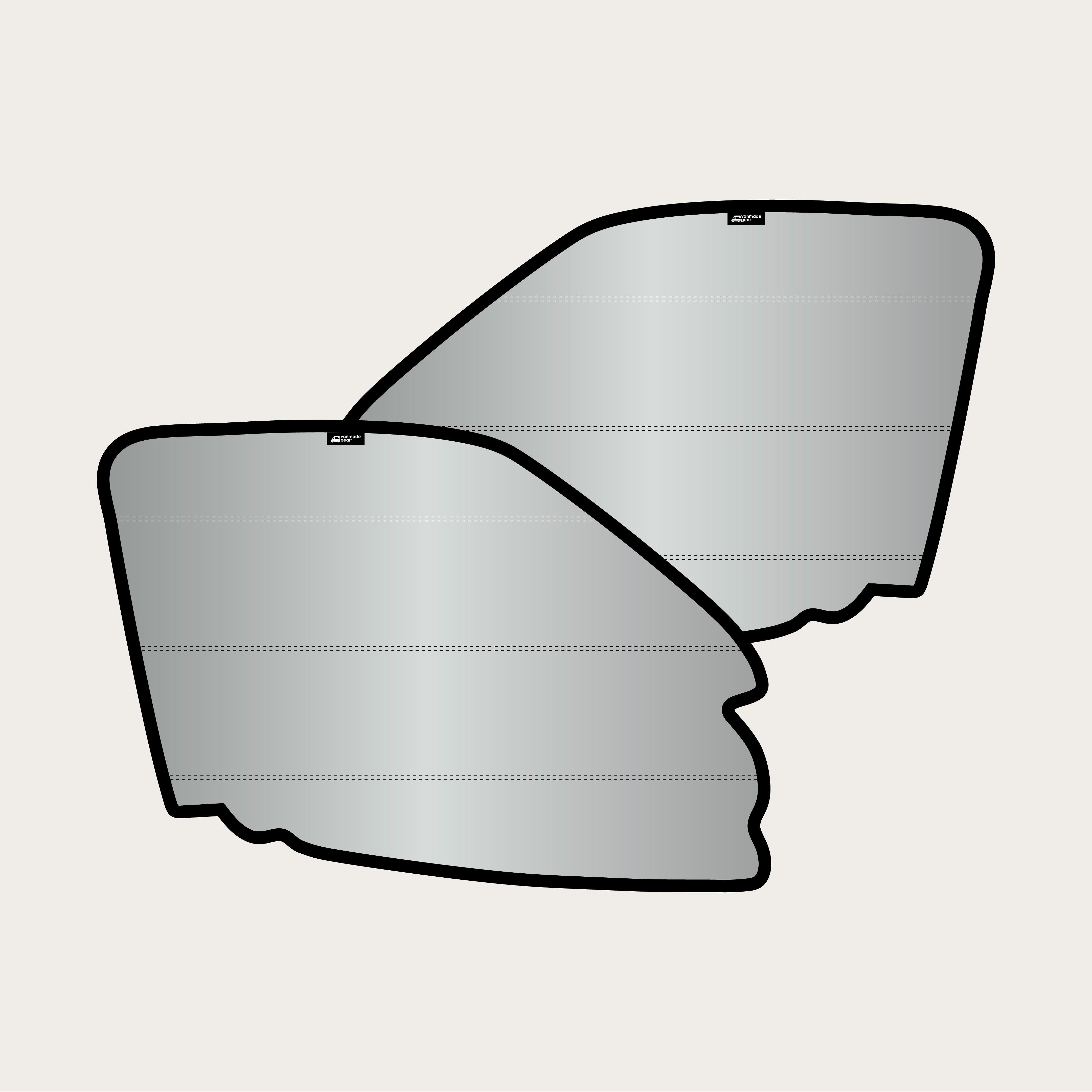 Sprinter 2019+ - Storyteller Front Door Shades (set)