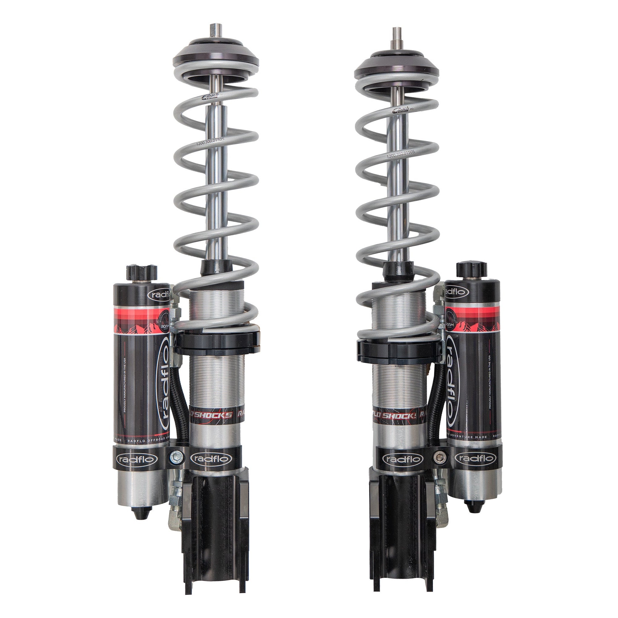 Radflo Sprinter Series ROAM 2.5 Front Coilover with Hi/Lo Compression Adjuster (0–2" Lift)