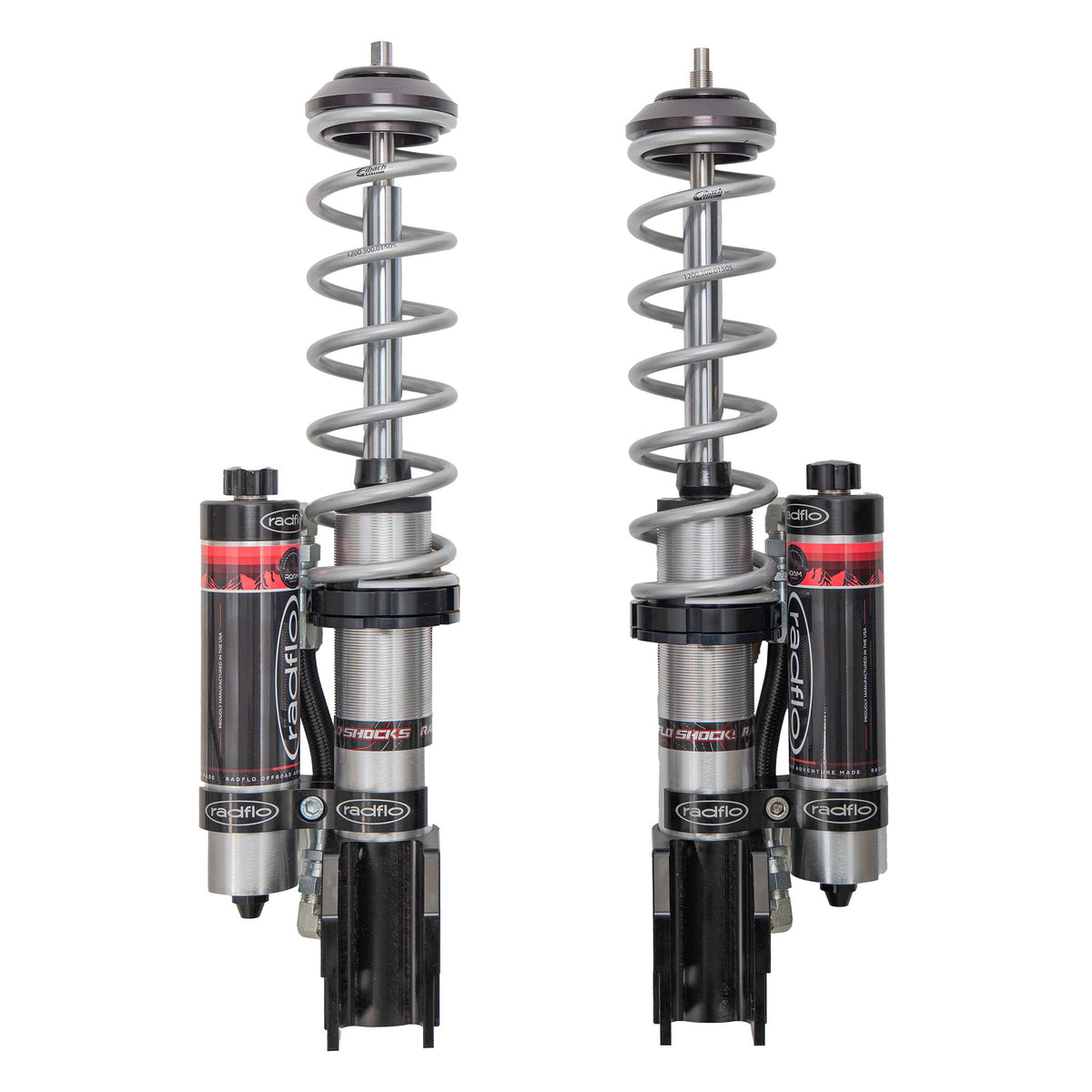 Radflo Sprinter Series ROAM 2.5 Front Coilover with Hi/Lo Compression Adjuster (0–2" Lift)