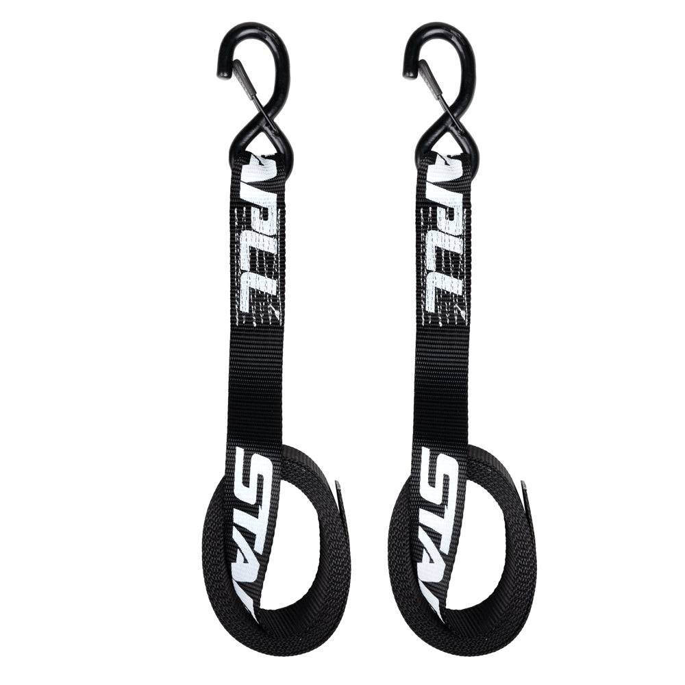 1.5" x 10' HD Ratchet Strap Set (2-Pack) | Heavy Duty Tie Downs with Soft Loops