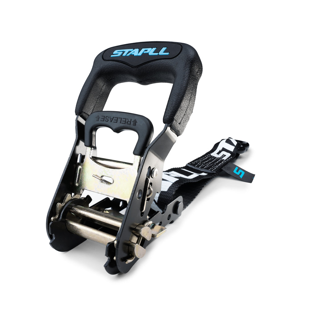 1.5" x 10' HD Ratchet Strap Set (2-Pack) | Heavy Duty Tie Downs with Soft Loops