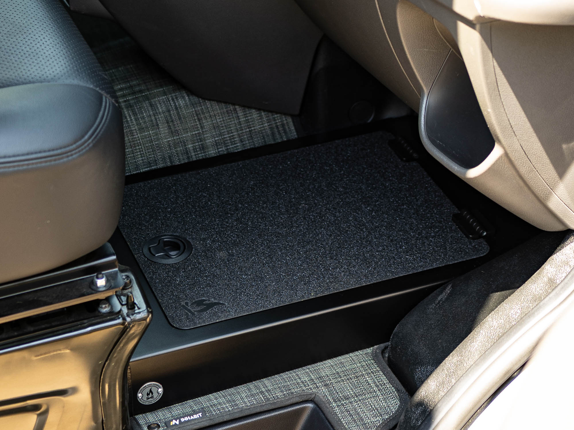 Transit Van Passenger Floor Riser Compartment
