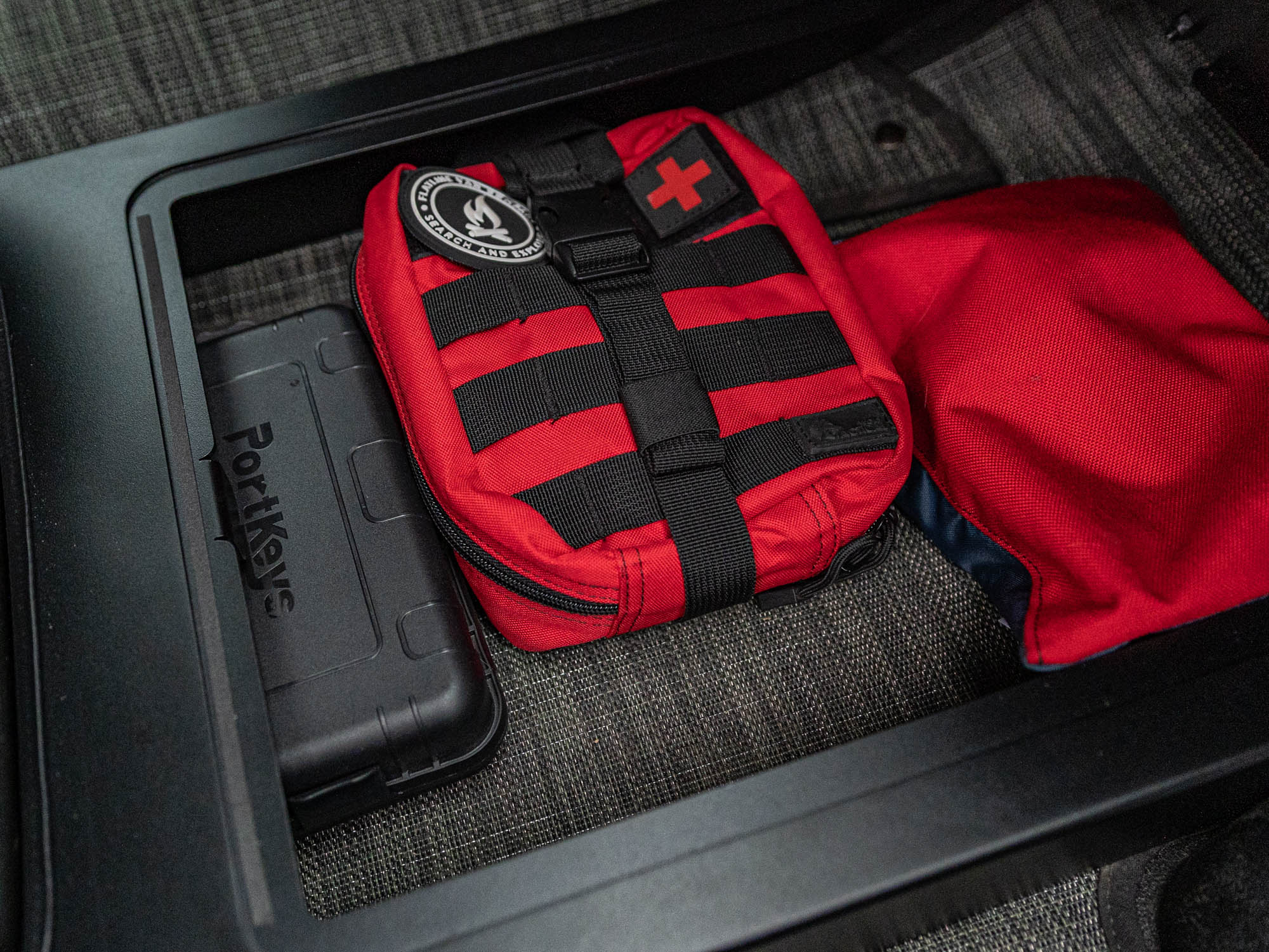 Transit Van Passenger Floor Riser Compartment
