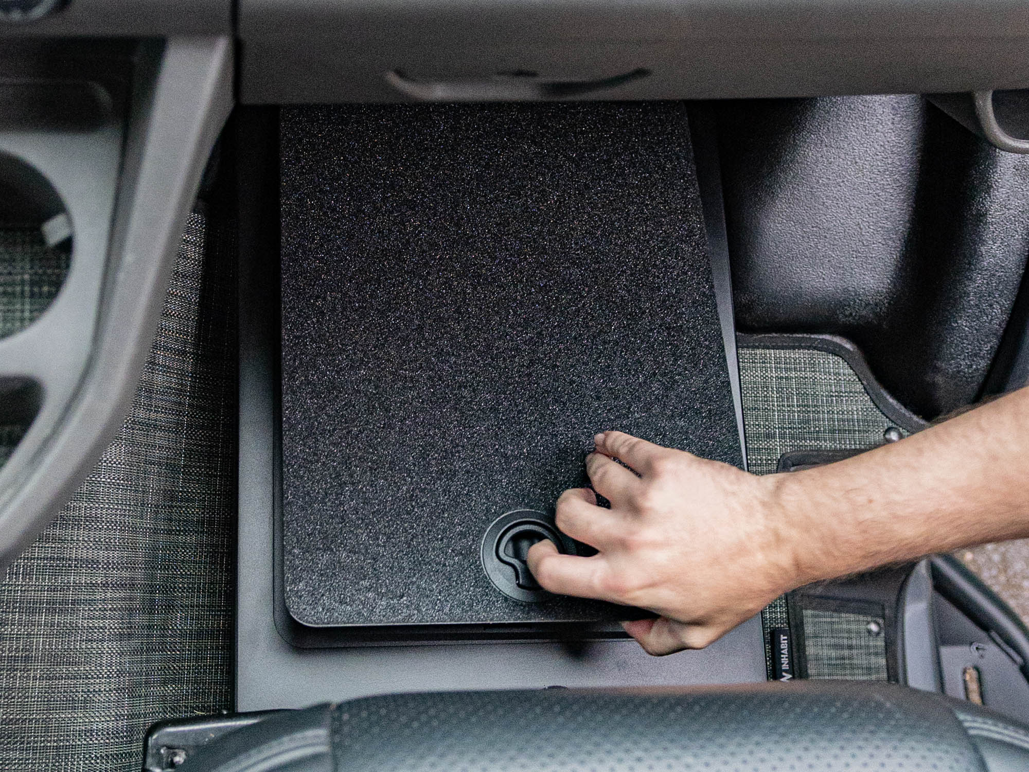 Transit Van Passenger Floor Riser Compartment