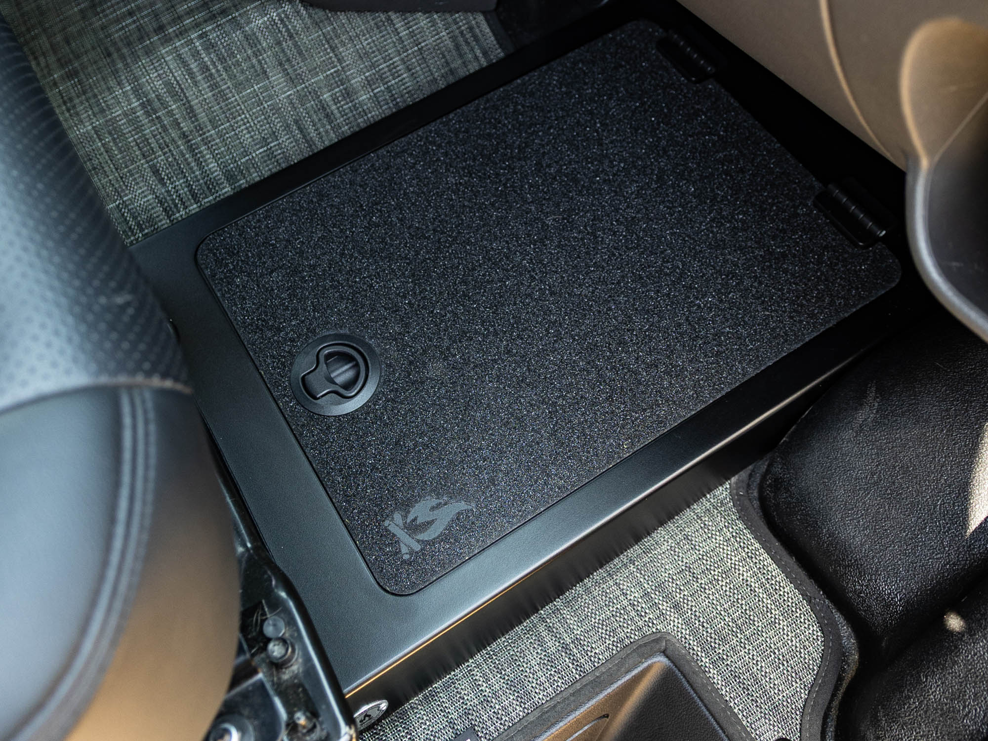 Transit Van Passenger Floor Riser Compartment