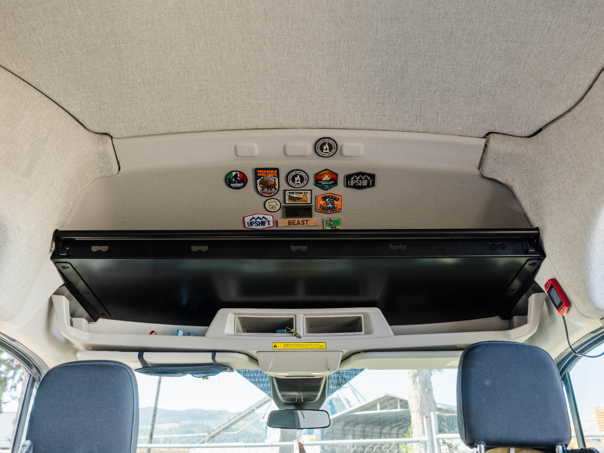 Transit Van Headliner Shelf Curtain Rod