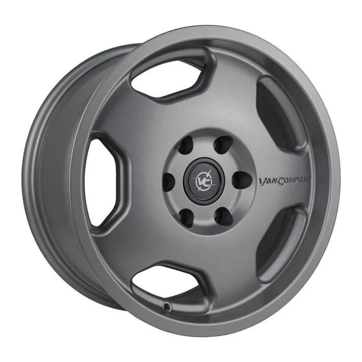 Van Compass CHUNK 17x8 Wheel – Polished Machined | 4200 lb Load Rated Alloy Wheel for Sprinter (2007–Up)