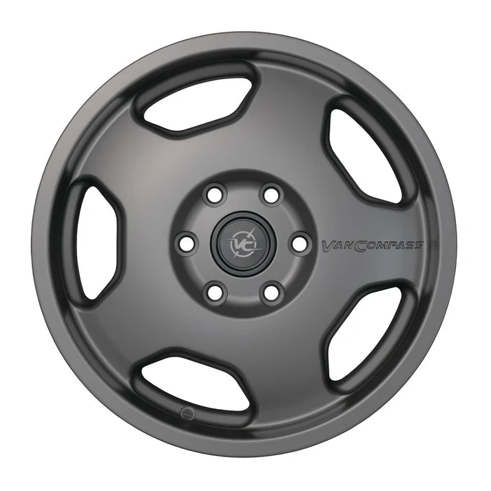 Van Compass CHUNK 17x8 Wheel – Polished Machined | 4200 lb Load Rated Alloy Wheel for Sprinter (2007–Up)