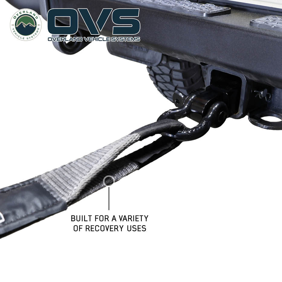 OVS Brute Recovery Tow Strap – Reinforced Loops with Padded Sleeve & Drawstring Storage Bag