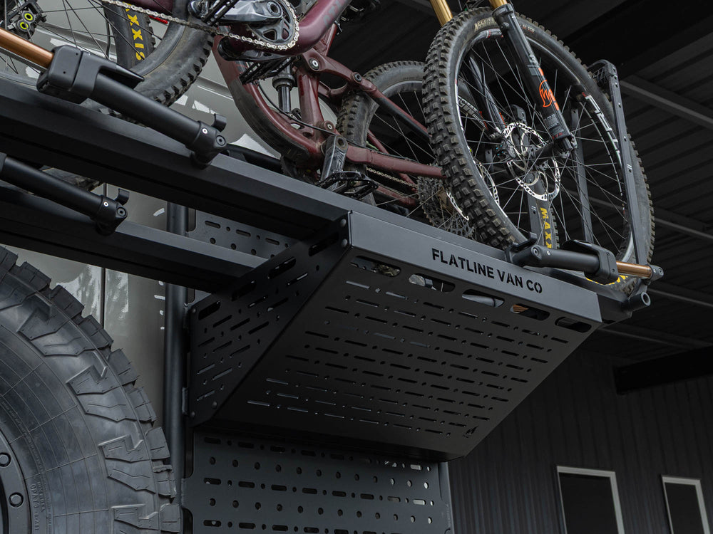 Rear Door Platform Bike Rack Adapter installed with Kuat Bike Racks
