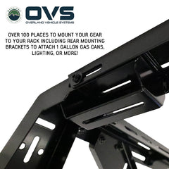 Universal Mid Height Rack for Mid-Size and Full-Size Pick-Up Trucks Rear Mount Bracket