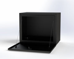 Van Wife Components Exterior Storage Box with Drop Down Door – Powder Coated Aluminum
